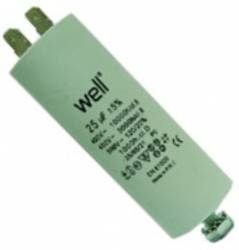 Condensator pornire motor 400V 25uF cu pin Well 