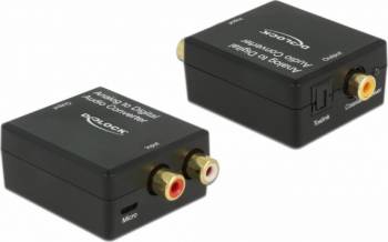 Convertor Delock 63468 audio analog RCA la digital S-PDIF HD