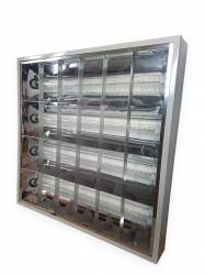 Corp led 49w aplicat tuburi led 9w incluse caseta standard 6060 cm 6500k