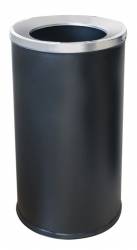 Cos gunoi metalic cu galeata interior 35xh73cm negru 