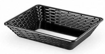 Cos rectangular paine fructe melamina RAKI HENA BLACK 27x37x8cm 