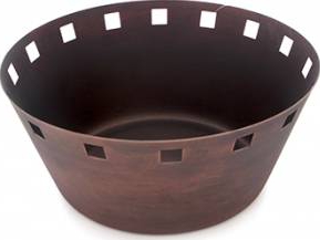 Cosulet pine RAKI ANTIQUE inox cu strat cupru 20 25x9cm 