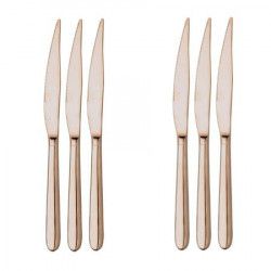 Cutit set 6 buc otel inoxidabil 18 10 INOXRIV NOVECENTO PINK GOLD 