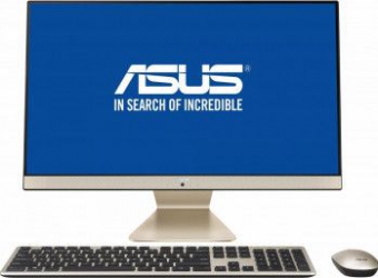 Desktop All-in-One ASUS Vivo V241FAK Intel Core (8th Gen) i3-8145U 256GB SSD 8GB FullHD Win10 Pro Mouse+Tastatura Black Gold