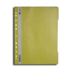 Dosar din plastic cu sina si 11 perforatii Willgo galben 20 bucset 