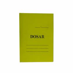 Dosar simplu carton color 230grmp galben 25 bucset 