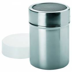 Dozator pudra fin cu capac plastic inox 10x7 cm 