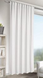 Draperie cu bride Jakob alb 245x140 