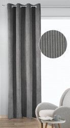 Draperie cu inele Brit stahl 245x135 