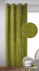Draperie cu inele Brit verde 245x135 