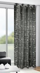 Draperie cu inele D-Out Mauer antracit 245x135 