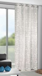 Draperie cu inele D-Out Mauer offwhite 245x135 