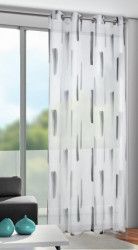 Draperie cu inele Frodo negru 245x135 