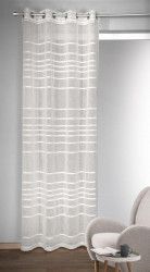 Draperie cu inele Gino alb 245x135 