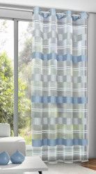 Draperie cu inele Ludwig albastru 245x135 