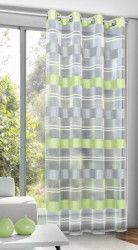 Draperie cu inele Ludwig verde 245x135 