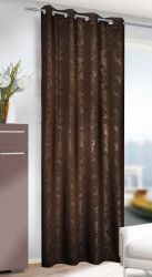 Draperie cu inele Marita Blackout braun 245x135 