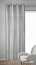 Draperie cu inele Toni albastru 245x135 