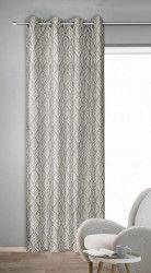 Draperie cu inele Toni argintiu 245x135 