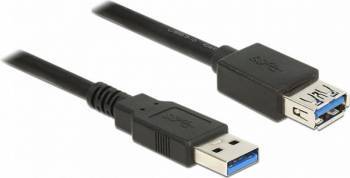 Cablu prelungitor USB 3.0 T-M Delock 85055 1.5m Negru 