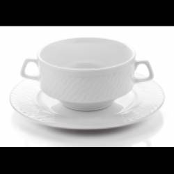 Farfurie suport din portelan 20cm pentru bol consomme colectia PANAMA 