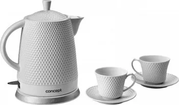 Fierbător Concept Ceramic RK0040 1.5 L 2200 W Ceramică Alb
