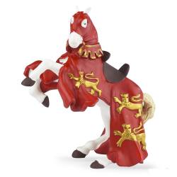 Figurina Papo - Calul regelui Richard rosu 