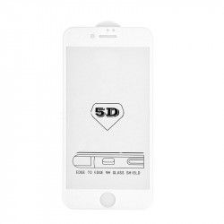 Folie de Protectie pentru iPhone 7 din Sticla Securizata 9H model 5D pe tot ecranul Negru 