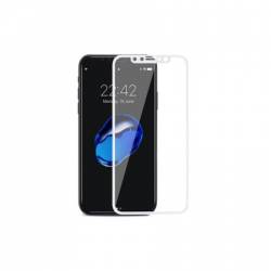 Folie protectie iPhone X Xs 3D rezistenta 9H sticla securizata contur alb BBL237 