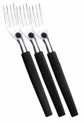 Furculita set 3 bucati SIMONAGGIO BELIZE cu maner plastic culoare neagra MN015514 
