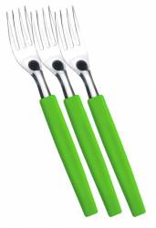 Furculita set 3 bucati SIMONAGGIO BELIZE cu maner plastic culoare verde MN015502 
