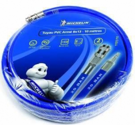 Furtun de aer din PVC cu insertie 10m cuple rapide MICHELIN 8x13mm 20 bar