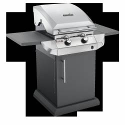 Gratar pe gaz BROIL T 22G cu 2 arzatoare inox 4 roti de deplasare 