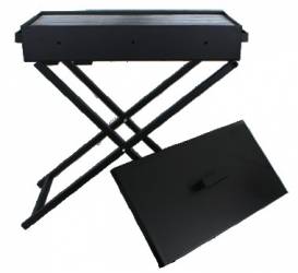 Gratar pliant carbune RAKI cu capac cadou set furculita gratar si cutit 20cm SIMONAGGIO CHURRASCO 