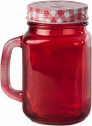 Halba tip borcan rosie + capac perforat, 400 ml Rosie 