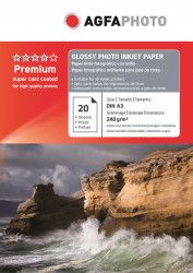 Hartie foto Agfa lucioasa A3 240g/mp pachet 20 coli 
