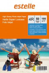 Hartie foto Estelle lucioasa format 10x15 180g/mp pachet 50 coli 