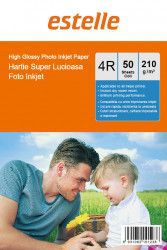 Hartie foto Estelle lucioasa format 10x15 210g/mp pachet 50 coli 