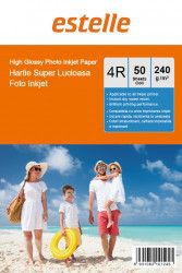 Hartie foto Estelle lucioasa format 10x15 240g/mp pachet 50 coli 