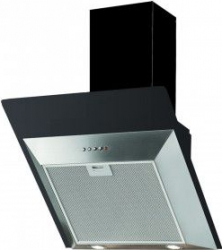 Hota decorativa Pyramis NTAIR KA160 440mc/h 60cm finisaj inox si sticla neagra 