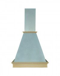 Hota rustica Pyramis COUNTRY GOLDEN VEIN 370mc/h 60cm metal vopsit si lemn natur 