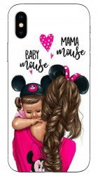 Husa Iphone XS Baby Mouse Mama Mouse 