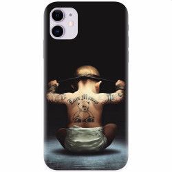 Husa silicon pentru Apple iPhone 11 Body Builder Cute Baby Tattoo 