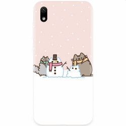 Husa silicon pentru Huawei Y5 2019 Cat And Snowman 