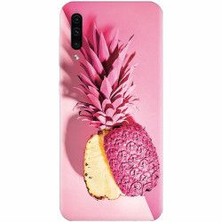 Husa silicon pentru Samsung Galaxy A70 Pink Pineapple 