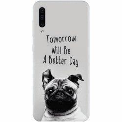 Husa silicon pentru Samsung Galaxy A70 Tomorrow Will Be A Better Day Pug 