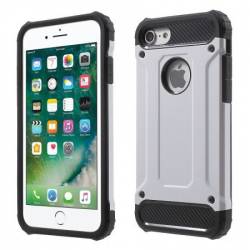Husa Apple iPhone 7 MyStyle Armour Strong Silver cu folie de sticla gratis 