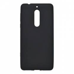 Husa capac protectie spate din silicon mat pentru Nokia 6 2018 carcasa ultraslim negru mat BBL306 