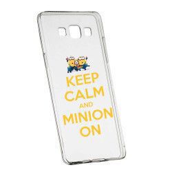 Husa de protectie Minion Keep Calm Samsung Galaxy J3 2016 rez. la uzura anti-alunecare Silicon 209 