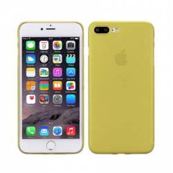 Husa de protectie pentru iPhone 7 Plus protectie spate capac de protectie bumper galben-transparent BBL184 